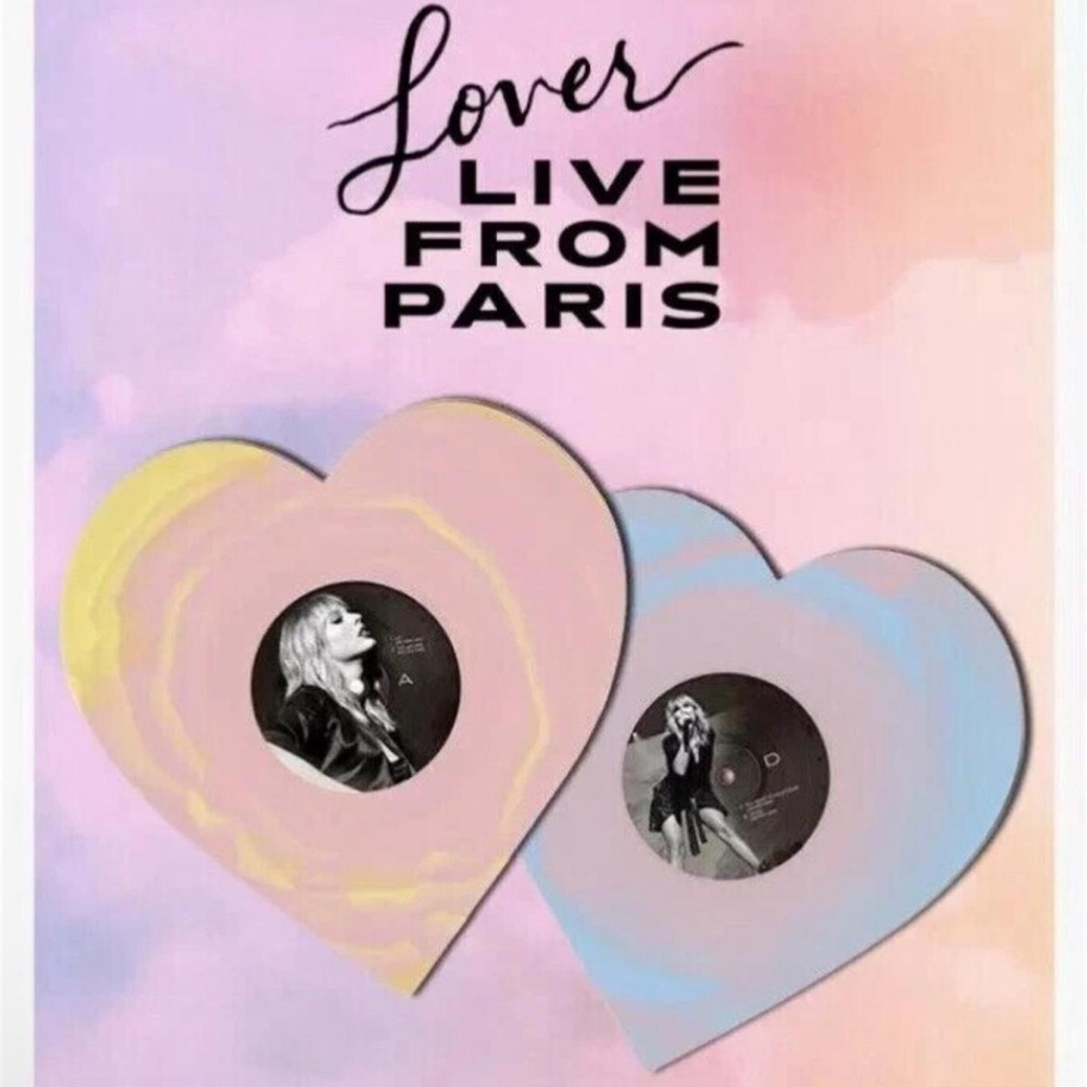 Taylor Swift Heart-Shaped Lover Live from Paris Vinyl